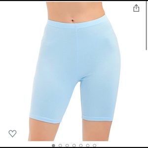 Blue bike shorts